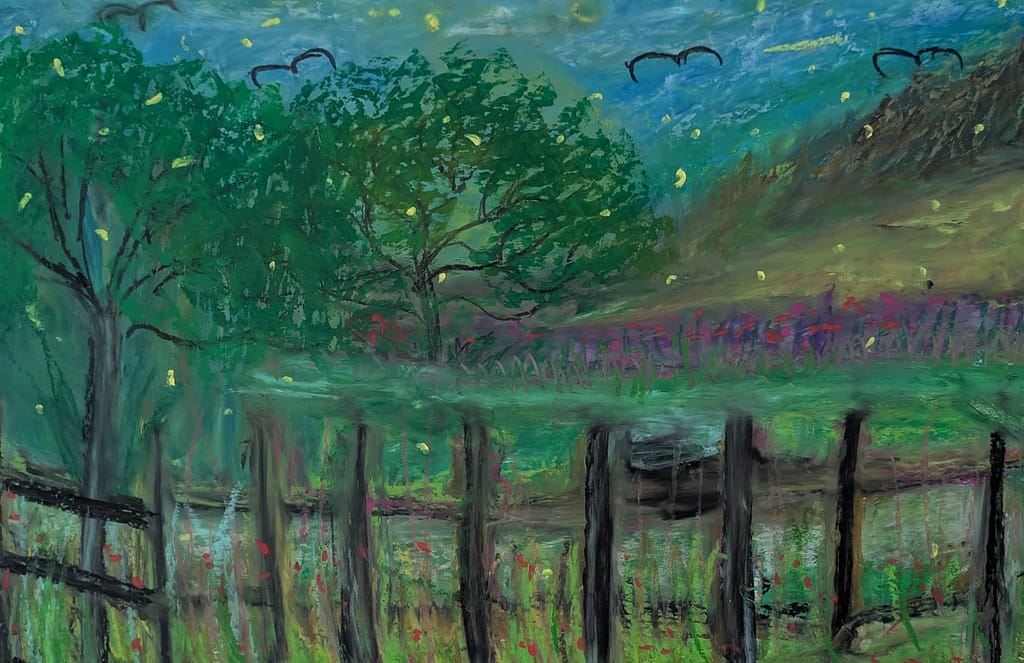 oil paintings on paper by laura bernardeschi nelson